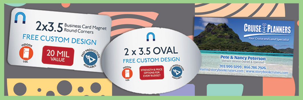 2x3.5 Custom Printed Real Estate Business Card Magnets 20 Mil