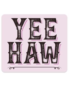 Yeehaw USA-made funny fridge magnet, 3.5x4 inches