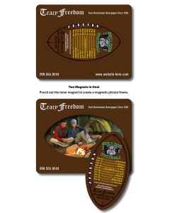 Football Shape Picture Frame Magnets 3.5x4.5