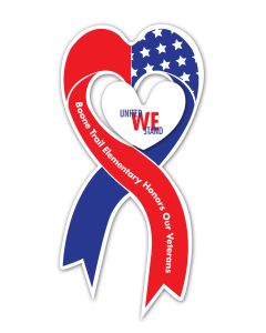 Ribbon Shaped Outdoor Magnets God Bless 8x3.875