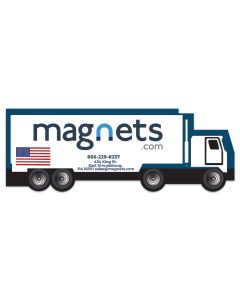 Tractor Trailer Shaped Refrigerator Magnets 3.5x1.25