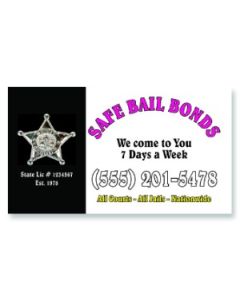 Bail Bonds Custom Advertising Magnets 2x3.5