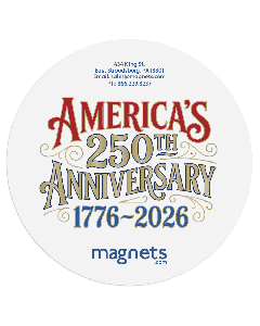 Circle Advertising Magnets 5 inch