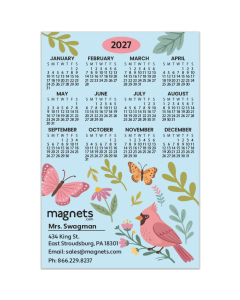 Calendar Advertising Magnets 4x6