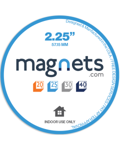 Circle Refrigerator Magnets 2.25 inch
