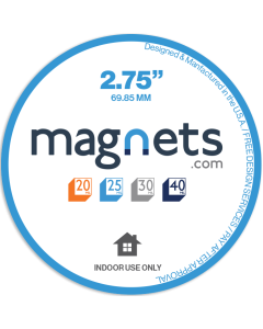 Circle Refrigerator Magnets 2.75 inch