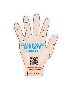 Hand Shape Refrigerator Magnets 3.5x2.25