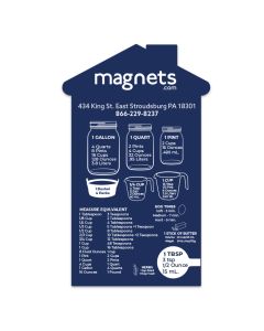 House Shaped Advertising Magnets 3.75x6.125