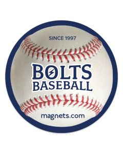 5.5-Inch Circle Baseball Outdoor Magnet