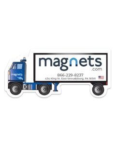 Semi-Truck Advertising Magnet 4.125x1.825