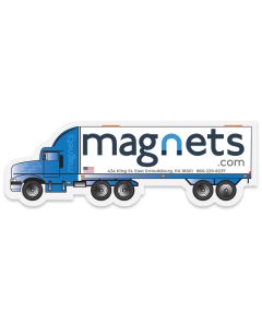 Semi Truck Shaped Refrigerator Magnets 5x1.8