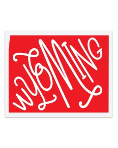 Wyoming State Magnet for Refrigerator