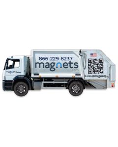 Garbage Truck Shaped Refrigerator Magnets 3.75x1.5