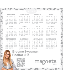 2026 calendar magnet 4x4 – custom business promotional magnet