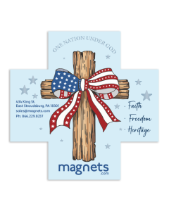 Freedom Heritage Cross Refrigerator Magnet 4x4