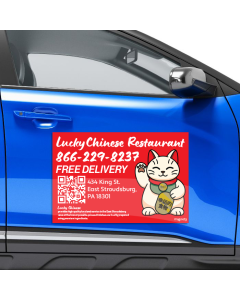 Restaurant Delivery Large Car Door Magnets 12x18