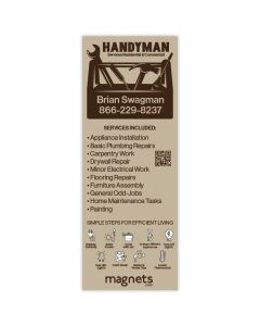 Custom 2026 calendar magnet 3x8 made in the USA for corporate gifts and promotional giveaways
