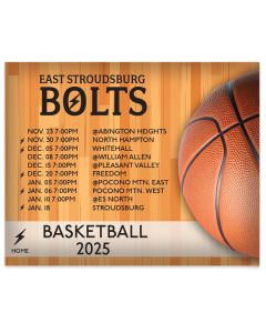 School Basketball Schedule Magnets 4x5