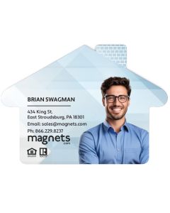 House Shape Advertising Magnets 3.5x2.5
