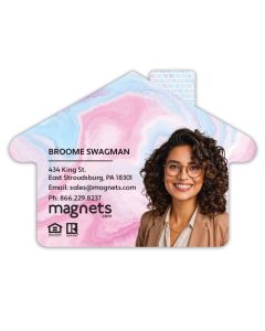 House Shape Advertising Magnets 3.5x2.5
