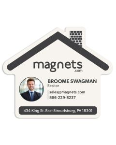 House Shaped Advertising Magnets 4.25x3.5
