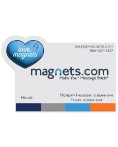 Rectangle with Heart Corner Magnets 2x3