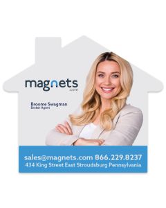 House Shaped Promotional Magnets 4.5x3.85