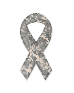 Afghanistan Veteran Digital Camouflage Awareness Ribbon Magnet 3.75x8