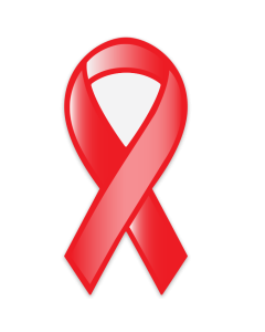 HIV/AIDS Awareness Red Ribbon Magnet Magnet 3.75x8