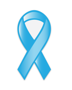 Prostate Cancer & Men’s Health Awareness Blue Ribbon Magnet 3.75x8