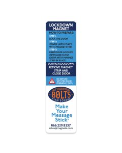 Custom Magnetic Strips for Lockdowns - 6.5x1.75