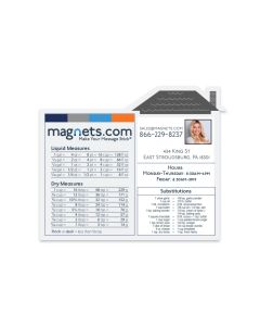 House Shape Real Estate Magnets 4.75x3.875
