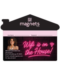 House Shaped Advertising Magnets 6x4.75