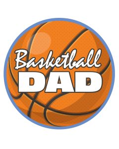 Gift Dad Basketball Car Circle Magnet