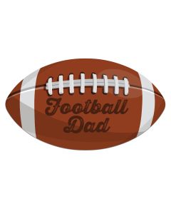 Football Sports Dad Car Magnet
