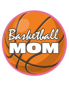 Gift Mom Basketball Circle Car Magnet