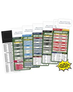 Football Schedule with Peel and Stick Magnet 3.5x9