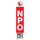 (20-Pack)-NPO Magnet Sign – No Eating or Drinking Warning Magnet