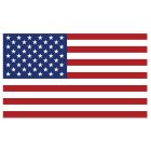 American Flag Car Outdoor Magnet 3.5x6 Made In the USA ideal for vehicle , SUvs
 