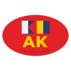 Nautical Oval State Magnet – Alaska (AK)
