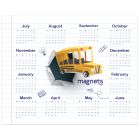School Calendar Magnets 4x5