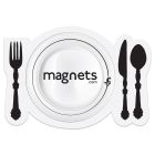 Place Setting Shape Magnets 2.875x2