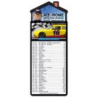 Stock Car Sport Schedule with Custom House Magnet 3.5x9