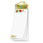 Notepad with House Shaped Magnet-25 Pg 3.5x10.5