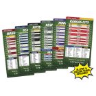 Pro and College Teams Football Schedule Magnets 4x7