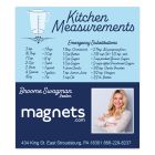 Kitchen Measurement Magnet 3.5x4