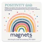 4x4 Round Corner Positivity Habits Magnet