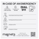 Kitchen Emergency Refrigerator Magnet 4x4