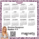 2027 Metallic Print Magnet Calendar
