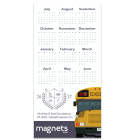 School Year Calendar Magnets 3x6